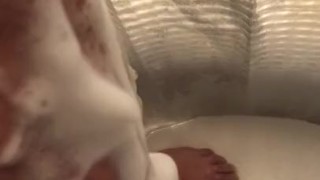Small uncut cock shower jerk off jack off 