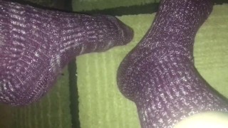 purple socks 