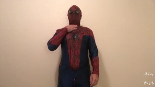 RETRO FET VID: Spidey Zippering Costume Tease Fetish