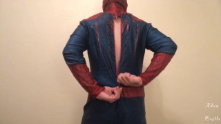 RETRO FET VID: Spidey Zippering Costume Tease Fetish