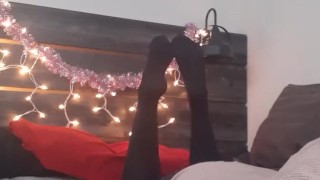 Long legs and black tights