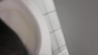 Pissing While my #StepSister Watches my cut #cock #bigdick
