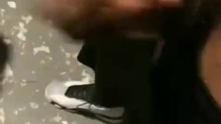 She seen dick print n asked me do cum challenge