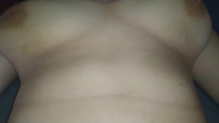 Very fast unprotected creampie in young wife pussy!