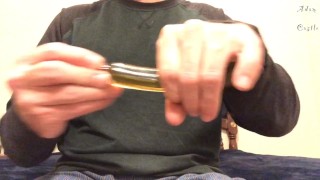 Glass Dildo Suck & Fuck Stranger Mesmerize