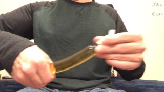 Glass Dildo Suck & Fuck Stranger Mesmerize