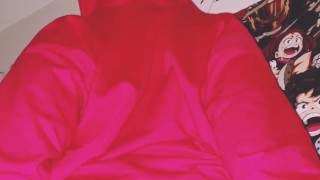 Showing off my big booty in red briefs