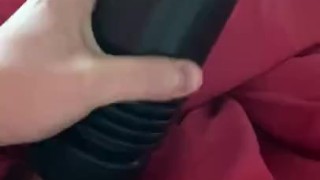 Playing around with my pussy pocket coming inside