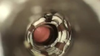 Cumming inside of fleshlight 