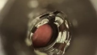 Cumming inside of fleshlight 