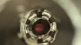 Cumming inside of fleshlight 