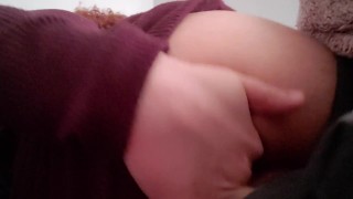 Fingering My wet pussy and butthole in college dorm 