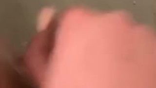 Masturbation with brush