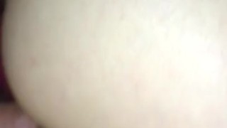 Hubby fucks and fills my ass with cum