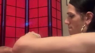 Young Fit Petite Hung Latina Edges Then Massive CumShot!