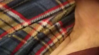 Hitting it making noises turned on my best friend