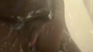 Playing with my Soapy pussy!!