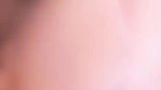Thick white girl teases and jiggles her fat tits