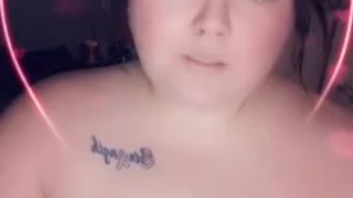 BBW smoking and playing with boobs 3