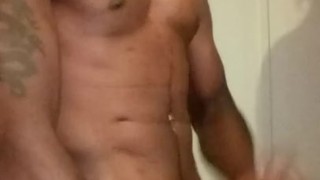 Masturbating My Thick Huge Dick intense Orgasm