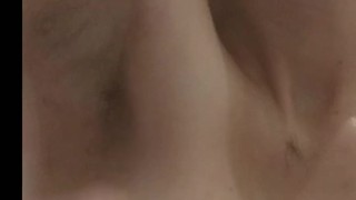 Bathing Breasts and Hairy Armpits Before Shaving My Pits Smooth 