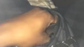 Rubbing on my dick