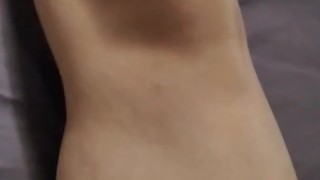 Horny milf plays with herself by rubbing her clit