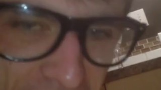 twink Triss Bliss drinking his piss from glass dare