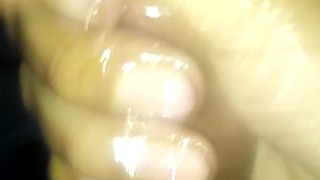 Musterbating with oil Indian Dick