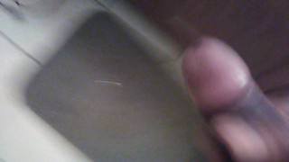 Stroking this hard pretty dick