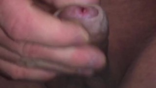 Close up of his Uncut Cocks Huge Cumshot He Feeds Himself. Bonus Slo-Motion