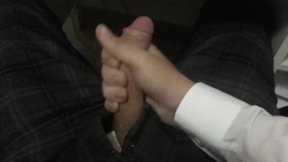 I was alone at the office...