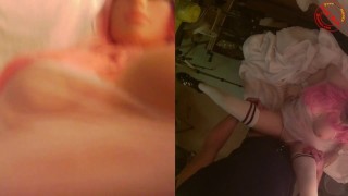 POWERFULL CUMSHOT, CAMARI TEEN DOLL IN NEW PINK WIG