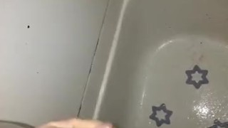 Anal stroker shower-time play 