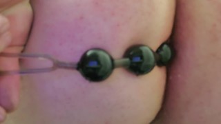 More anal bead play