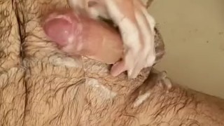 Jerking in shower