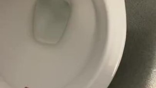 Working in public toilets had big cumshot