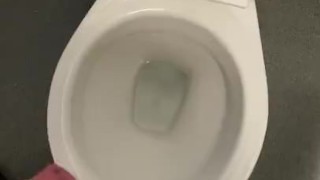 Working in public toilets had big cumshot