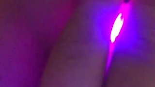 Solo anal toying