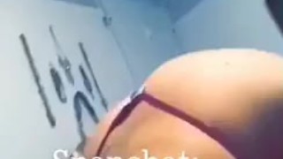 Hot amateur teen with big ass shows off in strip tease to be dominated