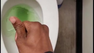 Piss And Cum Combo at work