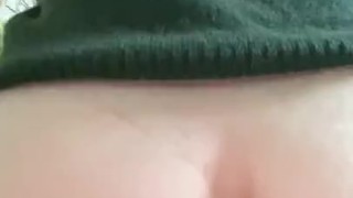 Tight pussy rides dildo 