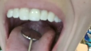 Tongue and Throat Exam (with and without flashlight)