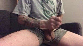 Solo Couch Sessions with Max and his MONSTER WHITE COCK Ep.1