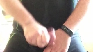 cum in compression lycra huge cumshot