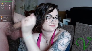Ms. Vixen edges and teases Firefox