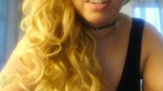 SEXY BBW White Thongs Strip