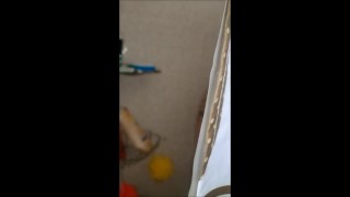 Granny Shower Water Masturbating Hard Orgasm