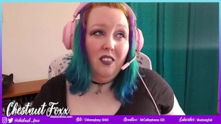 Gamer Girl Spanks and Masturbates on Stream - PREVIEW