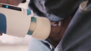 Robot Sex Machine. Robotic Fleshlight. Male sex toy blowjob machine slow mo